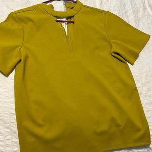 Mustard yellow blouse